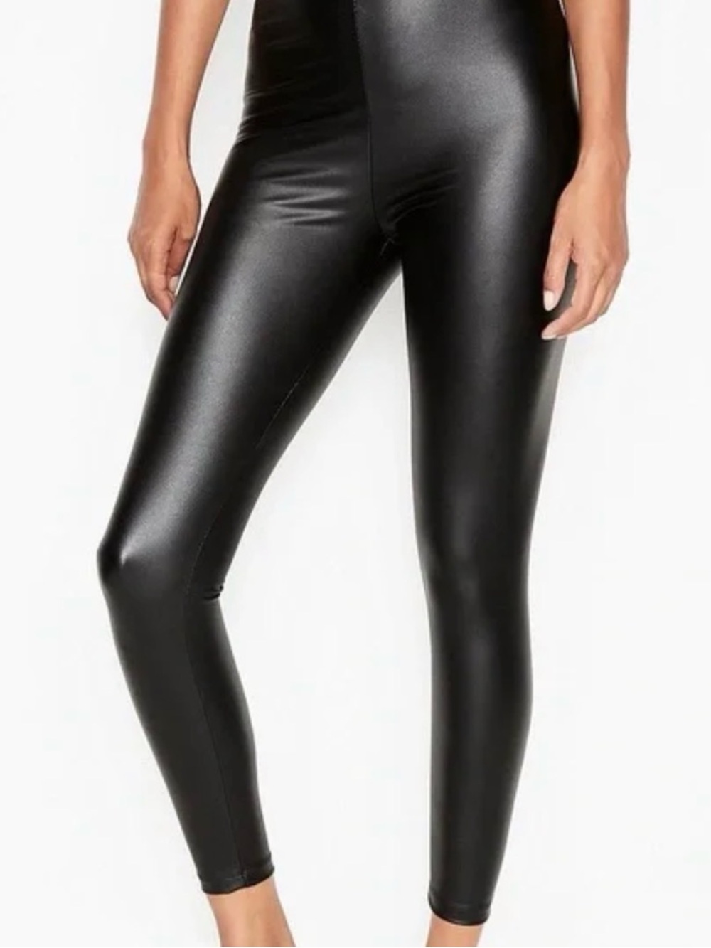 Black Faux Leather Skirt